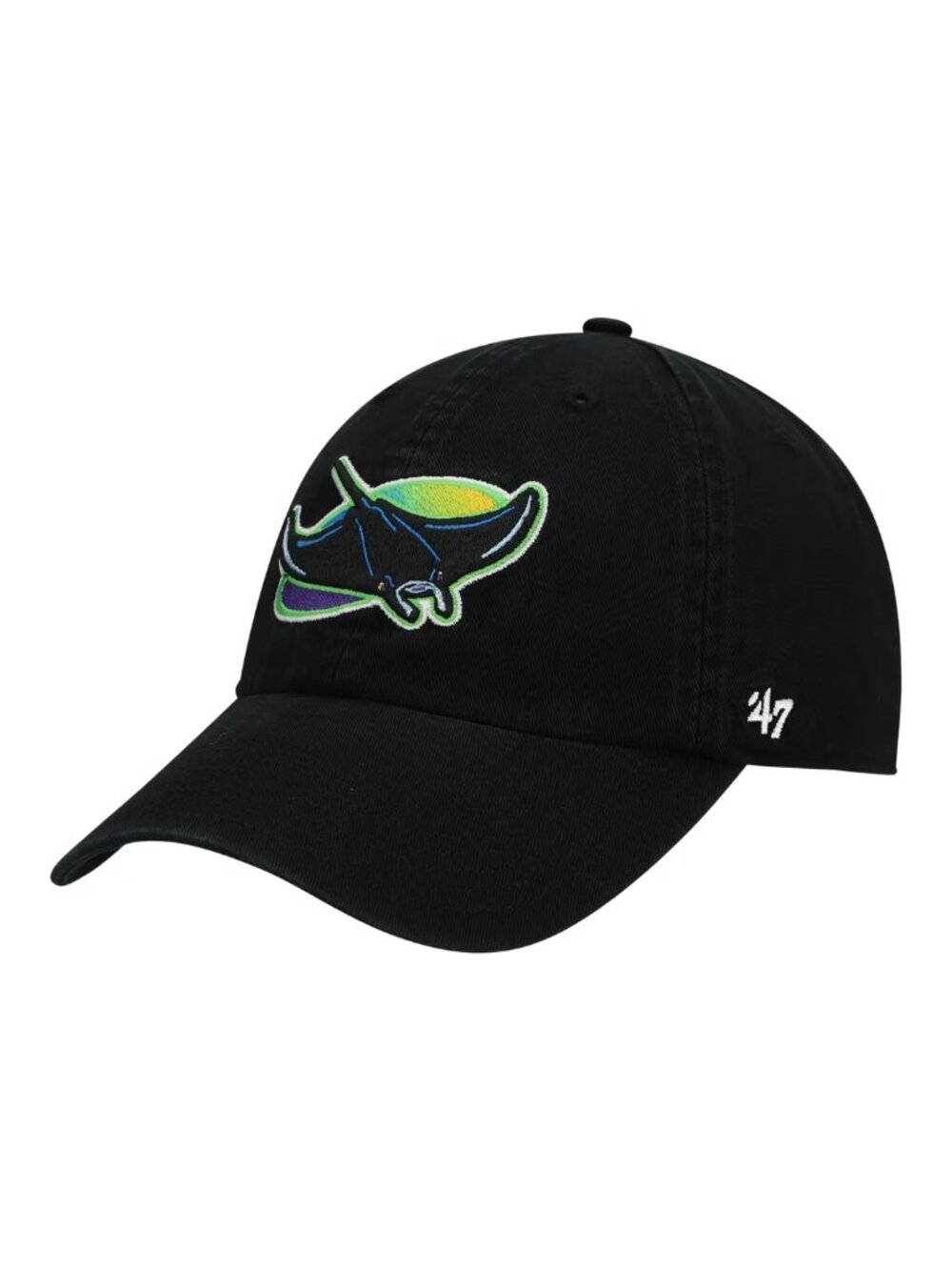 '47 Clean Up Tampa Bay Rays Cooperstown Hat Black